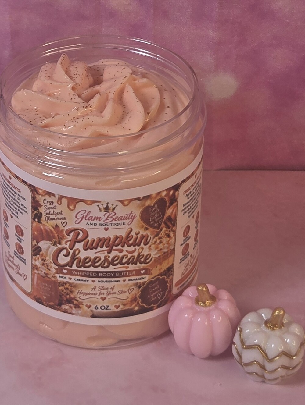 Pumpkin Cheesecake Whipped Body Butter. Handmade Shea, Cocoa & Mango Bu